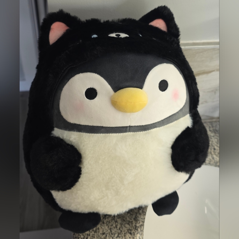 NWT Takashoji Penguin Black Cat Costume 14” Plush Kawaii Exclusively Round 1
